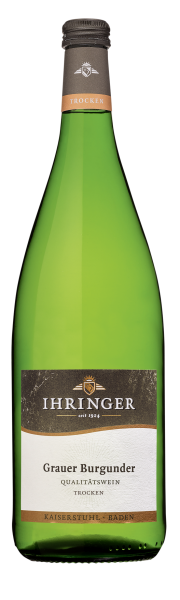2022 Ihringer Grauer Burgunder QbA trocken | 1,0l-Flaschen | Qualitäts- und  Lagenweine | IHRINGER Shop