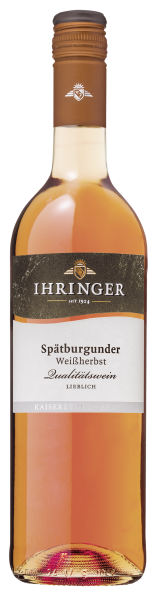 2022 Ihringer Spätburgunder Weißherbst | Qualitäts- und | lieblich Lagenweine 0,75l-Flaschen | QbA IHRINGER Shop
